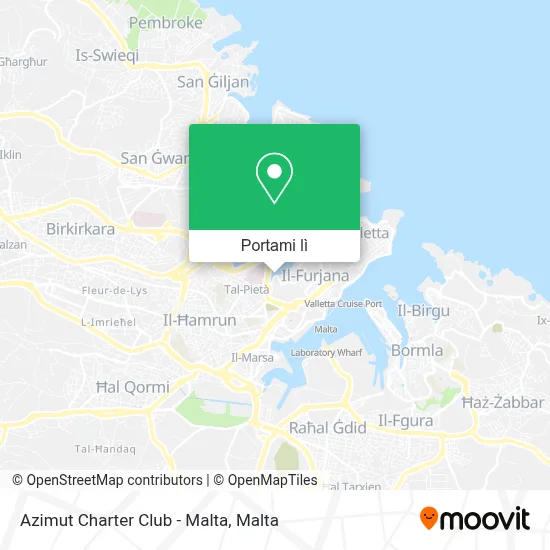 Mappa Azimut Charter Club - Malta