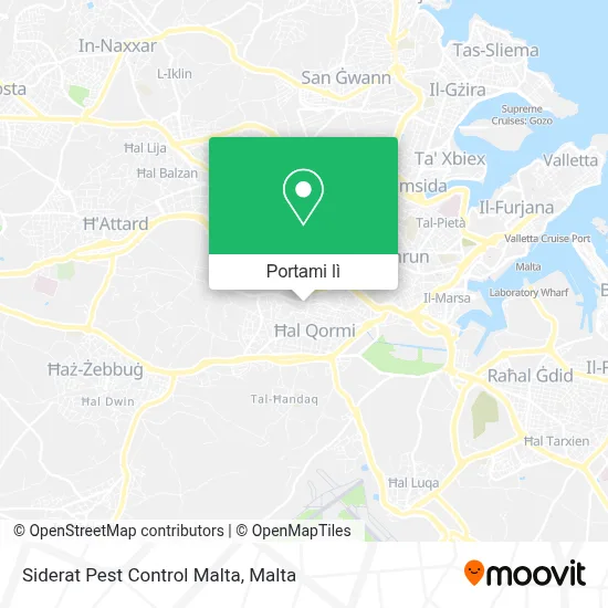 Mappa Siderat Pest Control Malta