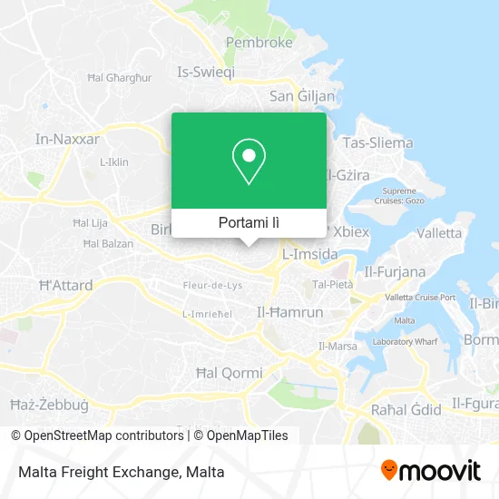 Mappa Malta Freight Exchange