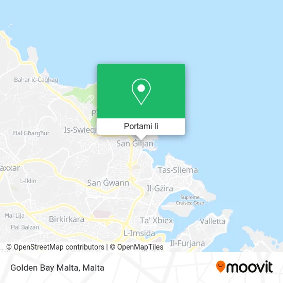 Mappa Golden Bay Malta