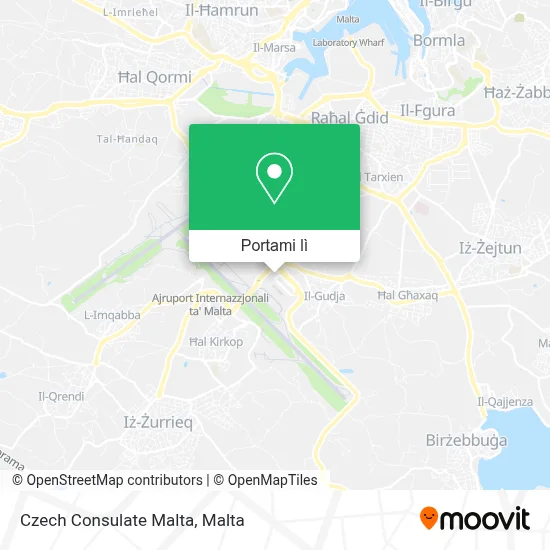 Mappa Czech Consulate Malta
