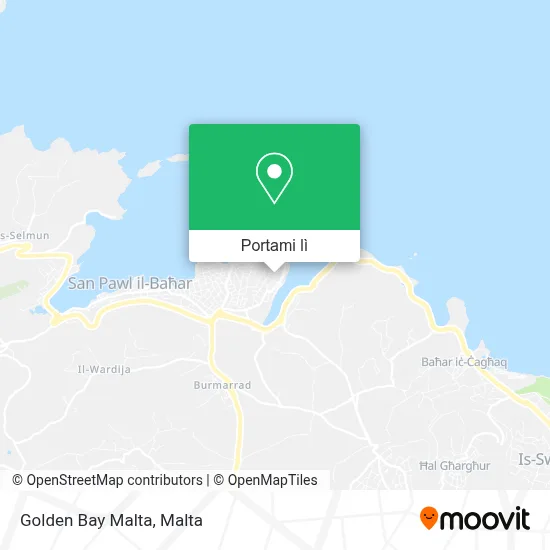 Mappa Golden Bay Malta