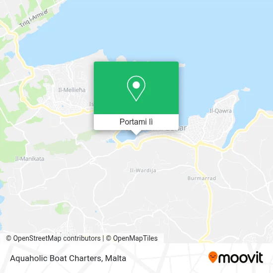 Mappa Aquaholic Boat Charters