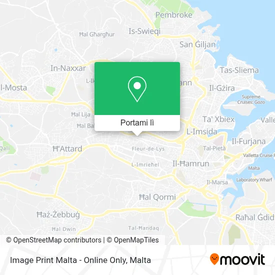 Mappa Image Print Malta - Online Only