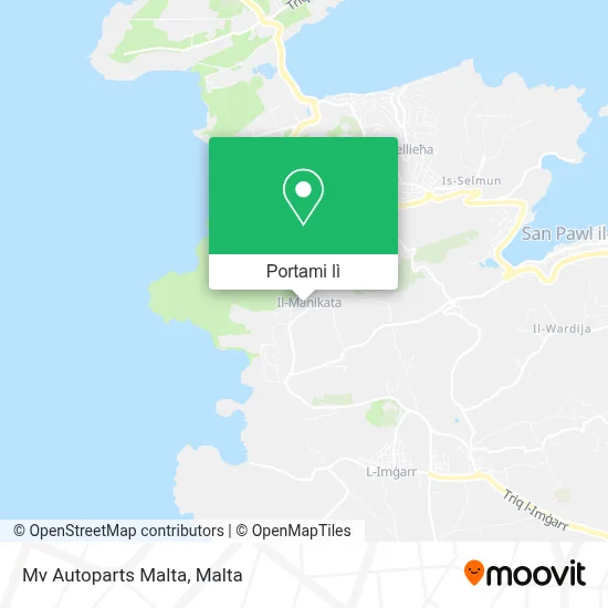 Mappa Mv Autoparts Malta