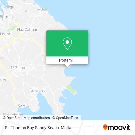 Mappa St. Thomas Bay Sandy Beach