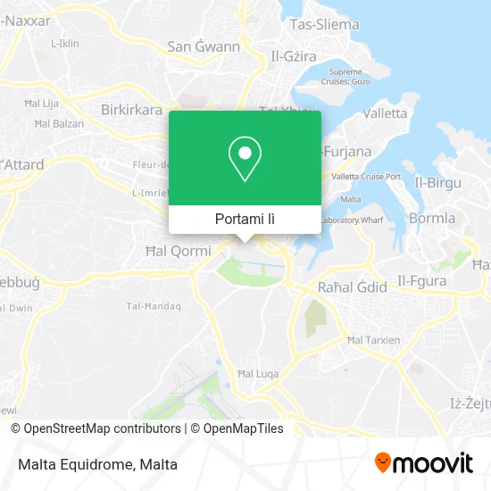Mappa Malta Equidrome