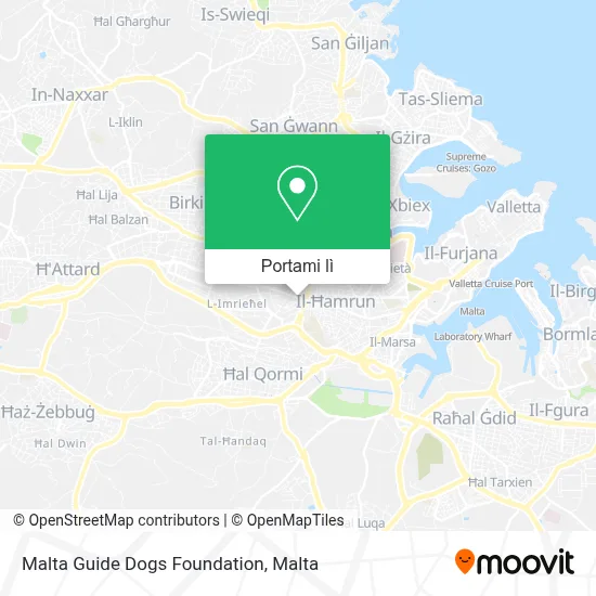 Mappa Malta Guide Dogs Foundation