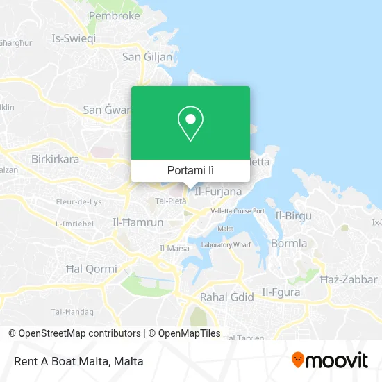 Mappa Rent A Boat Malta