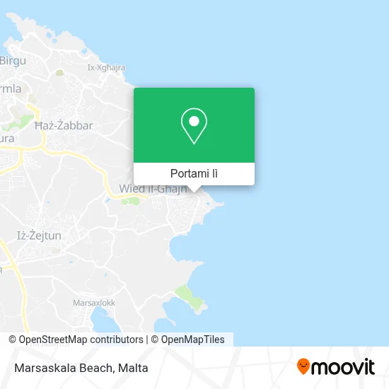 Mappa Marsaskala Beach