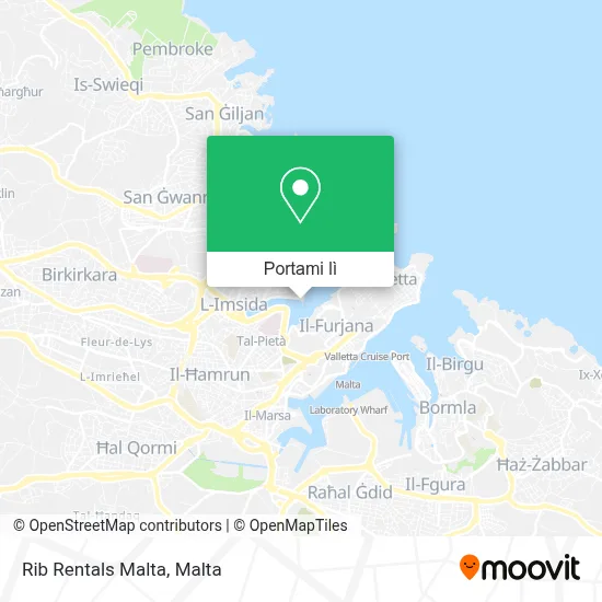 Mappa Rib Rentals Malta
