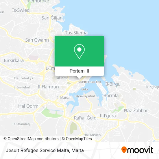 Mappa Jesuit Refugee Service Malta