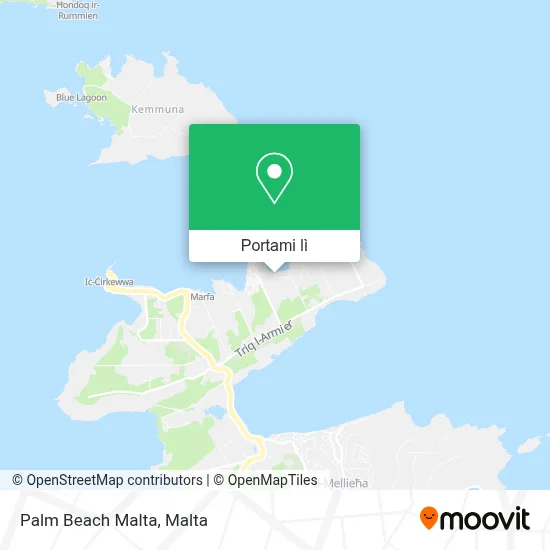 Mappa Palm Beach Malta