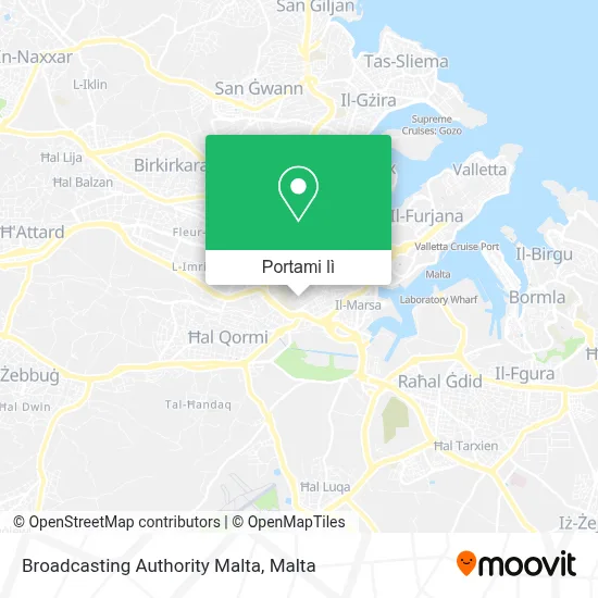 Mappa Broadcasting Authority Malta
