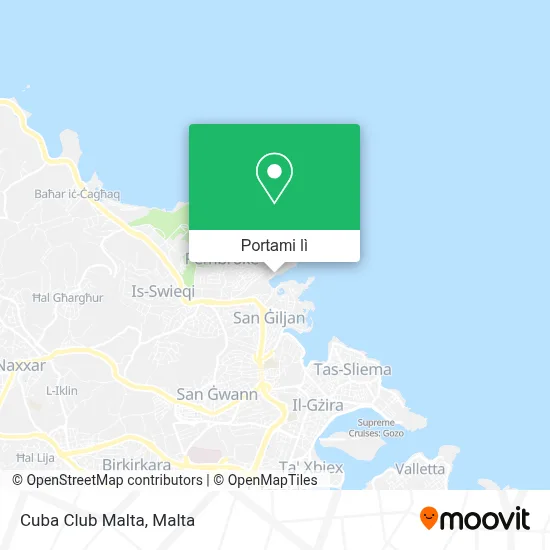 Mappa Cuba Club Malta