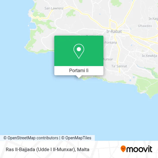 Mappa Ras Il-Bajjada (Udde I Il-Munxar)