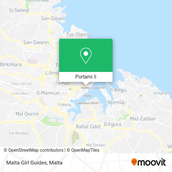 Mappa Malta Girl Guides