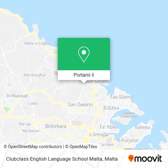 Mappa Clubclass English Language School Malta