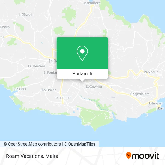 Mappa Roam Vacations