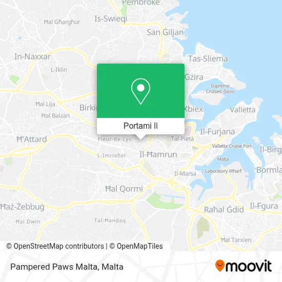 Mappa Pampered Paws Malta