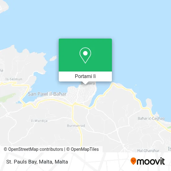Mappa St. Pauls Bay, Malta