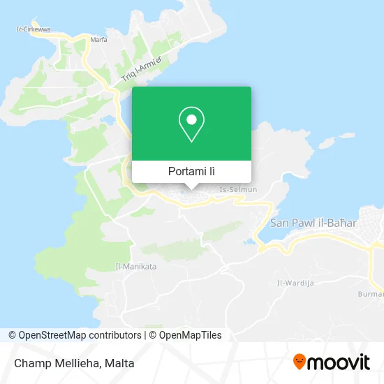 Mappa Champ Mellieha