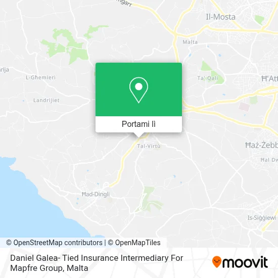 Mappa Daniel Galea- Tied Insurance Intermediary For Mapfre Group