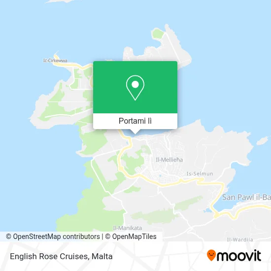 Mappa English Rose Cruises