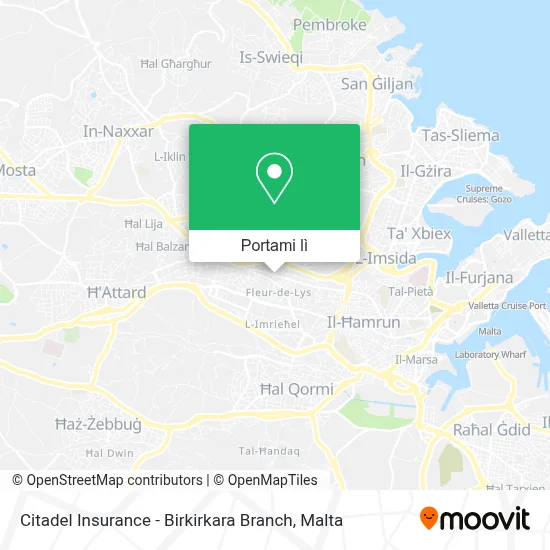 Mappa Citadel Insurance - Birkirkara Branch