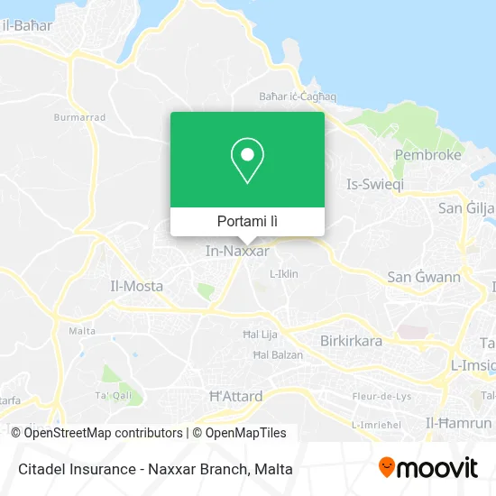 Mappa Citadel Insurance - Naxxar Branch