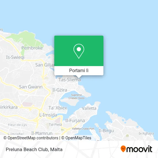 Mappa Preluna Beach Club