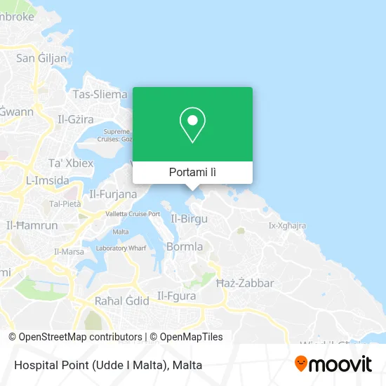 Mappa Hospital Point (Udde I Malta)