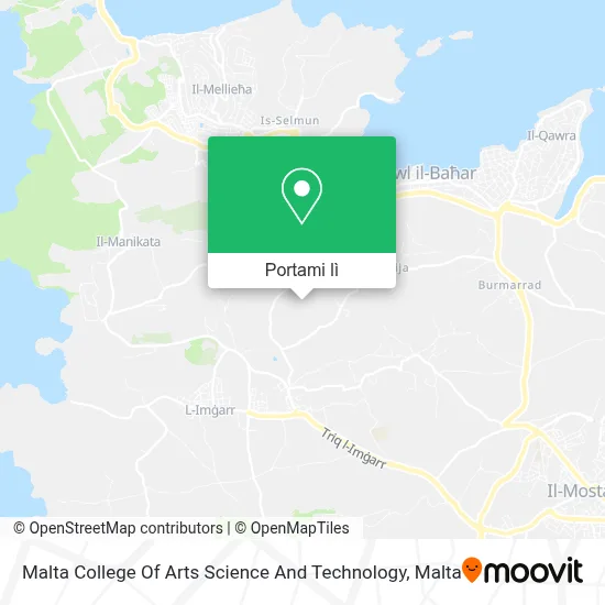 Mappa Malta College Of Arts Science And Technology