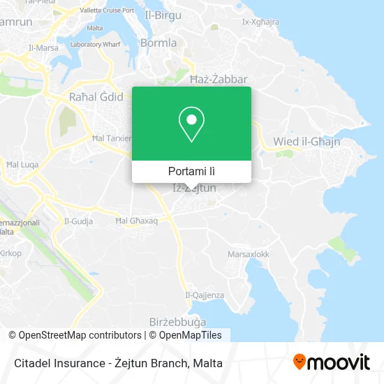 Mappa Citadel Insurance - Żejtun Branch