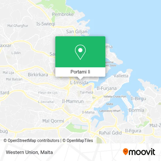 Mappa Western Union