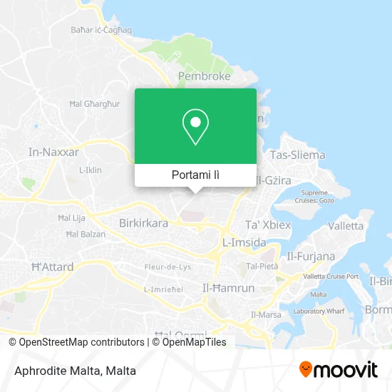 Mappa Aphrodite Malta