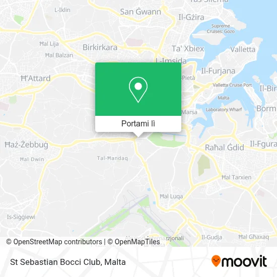 Mappa St Sebastian Bocci Club