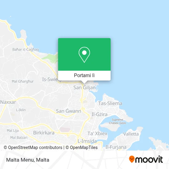 Mappa Malta Menu