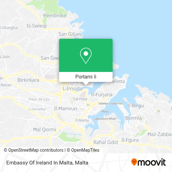 Mappa Embassy Of Ireland In Malta