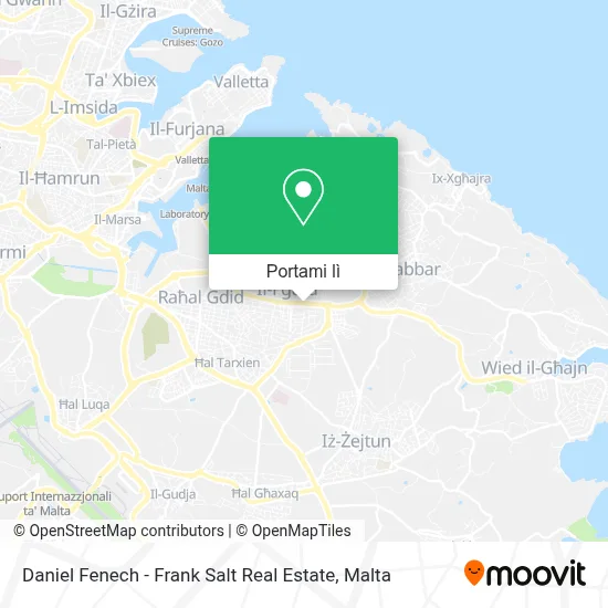 Mappa Daniel Fenech - Frank Salt Real Estate