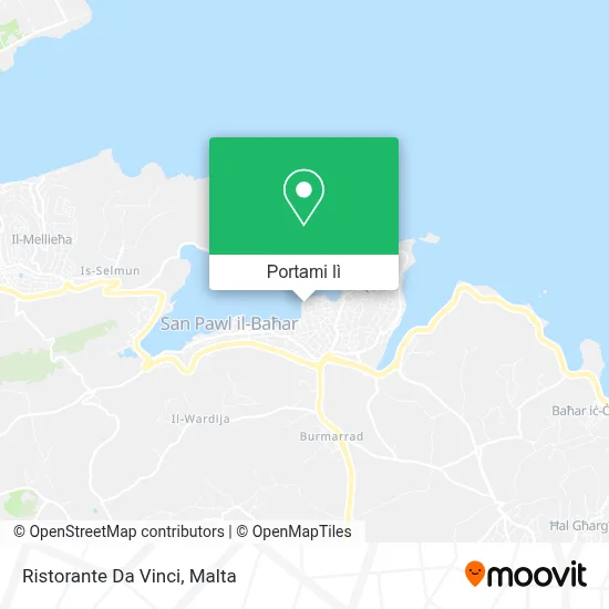 Mappa Ristorante Da Vinci