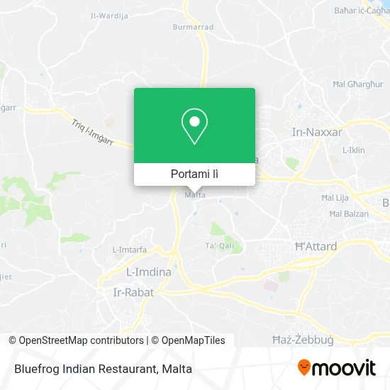 Mappa Bluefrog Indian Restaurant