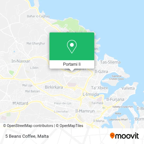 Mappa 5 Beans Coffee