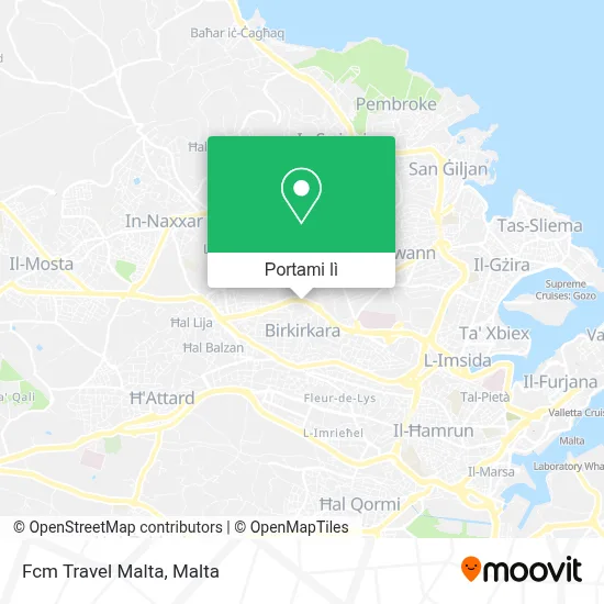 Mappa Fcm Travel Malta