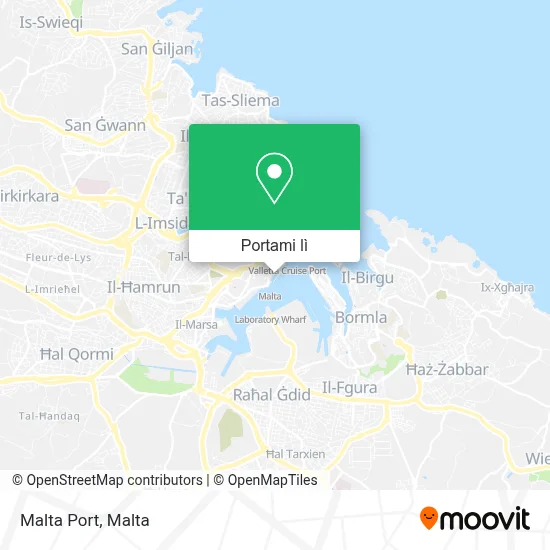 Mappa Malta Port