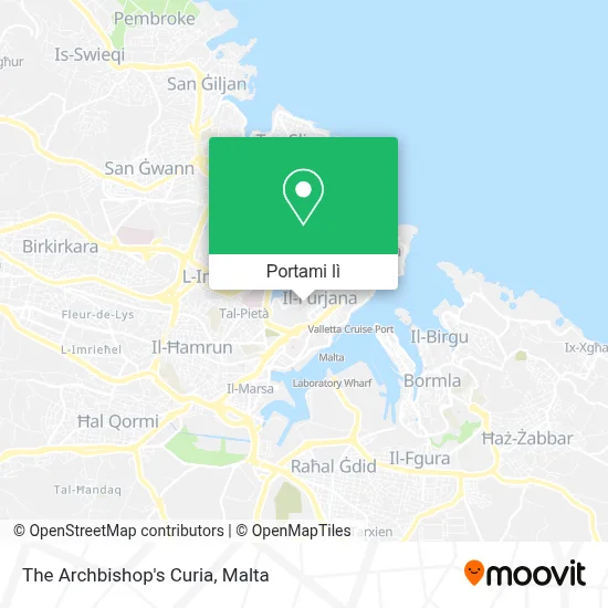Mappa The Archbishop's Curia