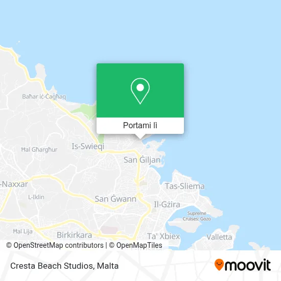 Mappa Cresta Beach Studios