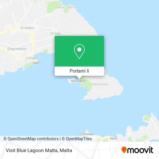 Mappa Visit Blue Lagoon Malta