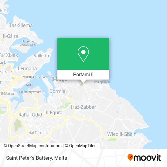 Mappa Saint Peter's Battery