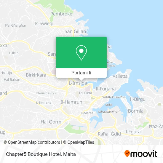 Mappa Chapter5 Boutique Hotel